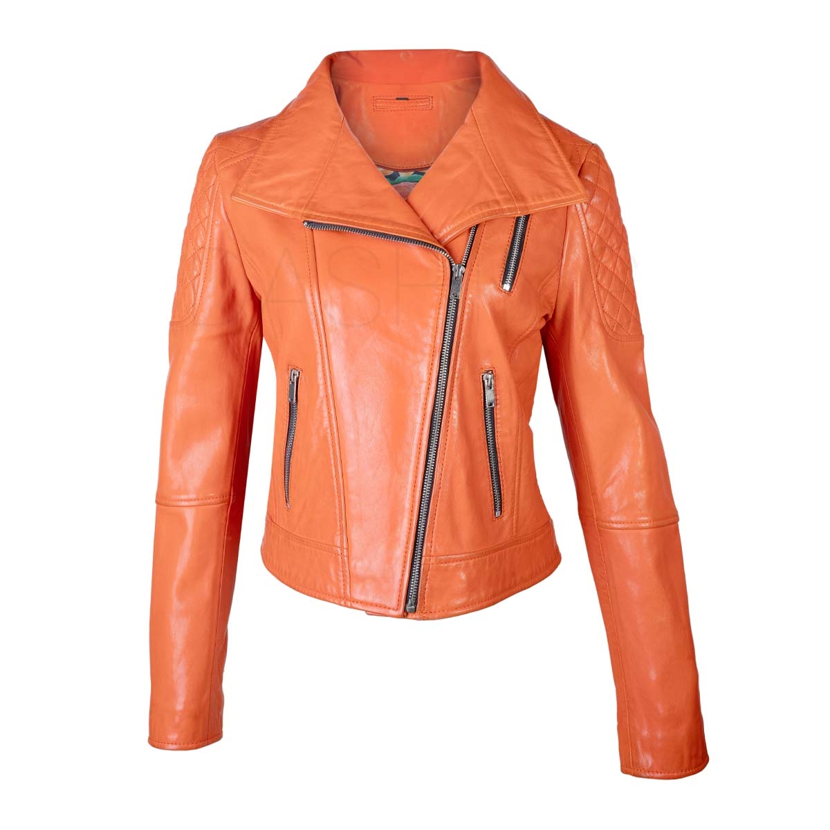 ORANGE BIKER JACKET